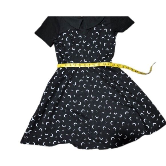 Y2K Goth Hot Topic Crescent Moon Collared Mesh Panel Skater DressXS *READ* - Picture 3 of 7
